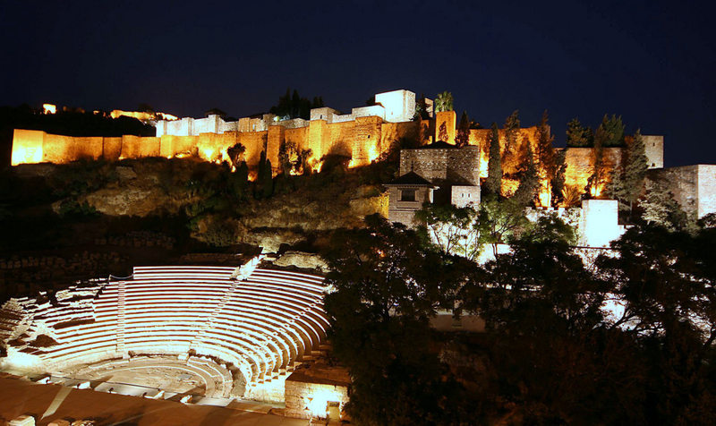 The Alcazaba de Málaga, sitting directly above the Roman Theatre